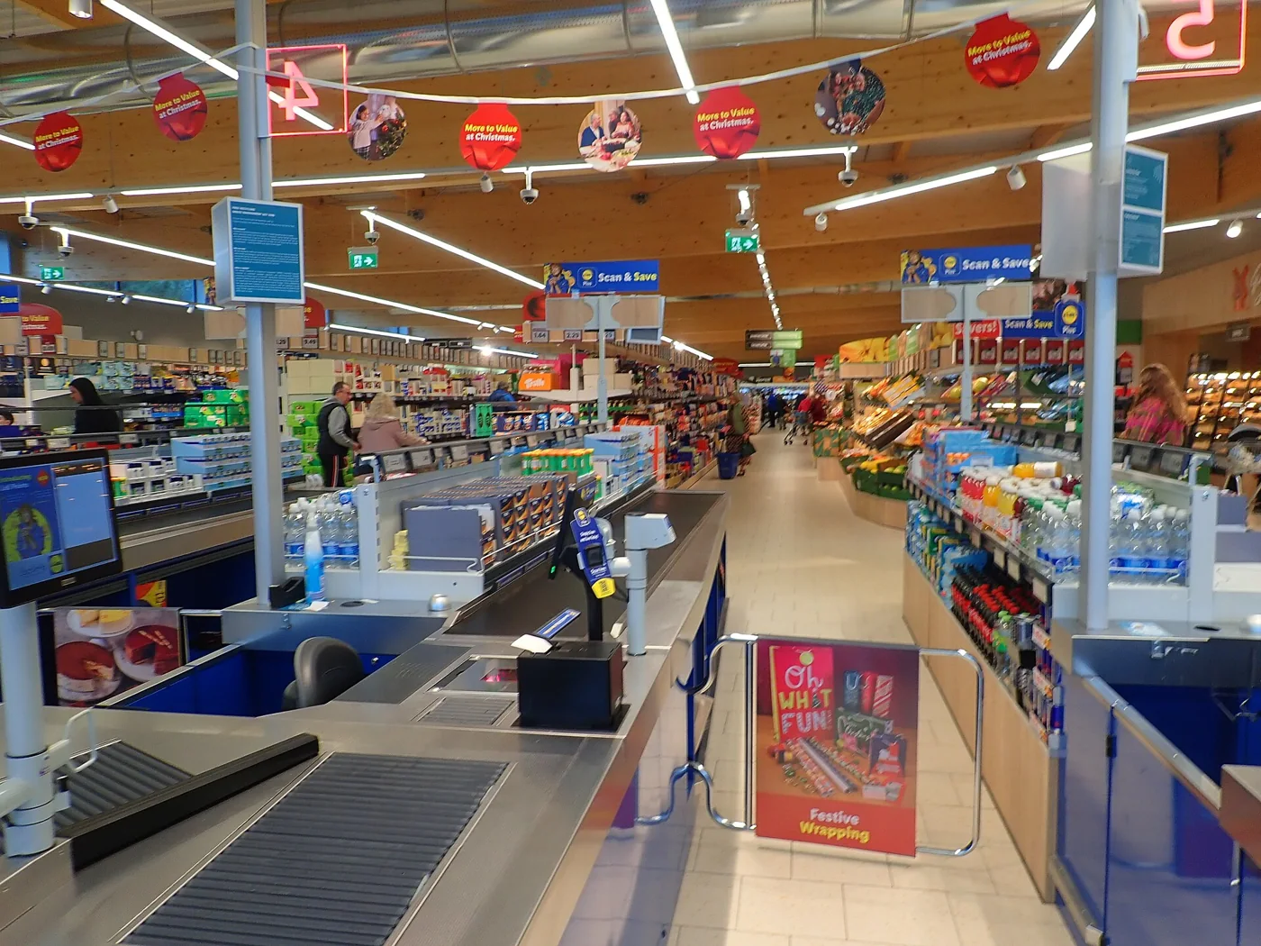 Inside a Lidl store